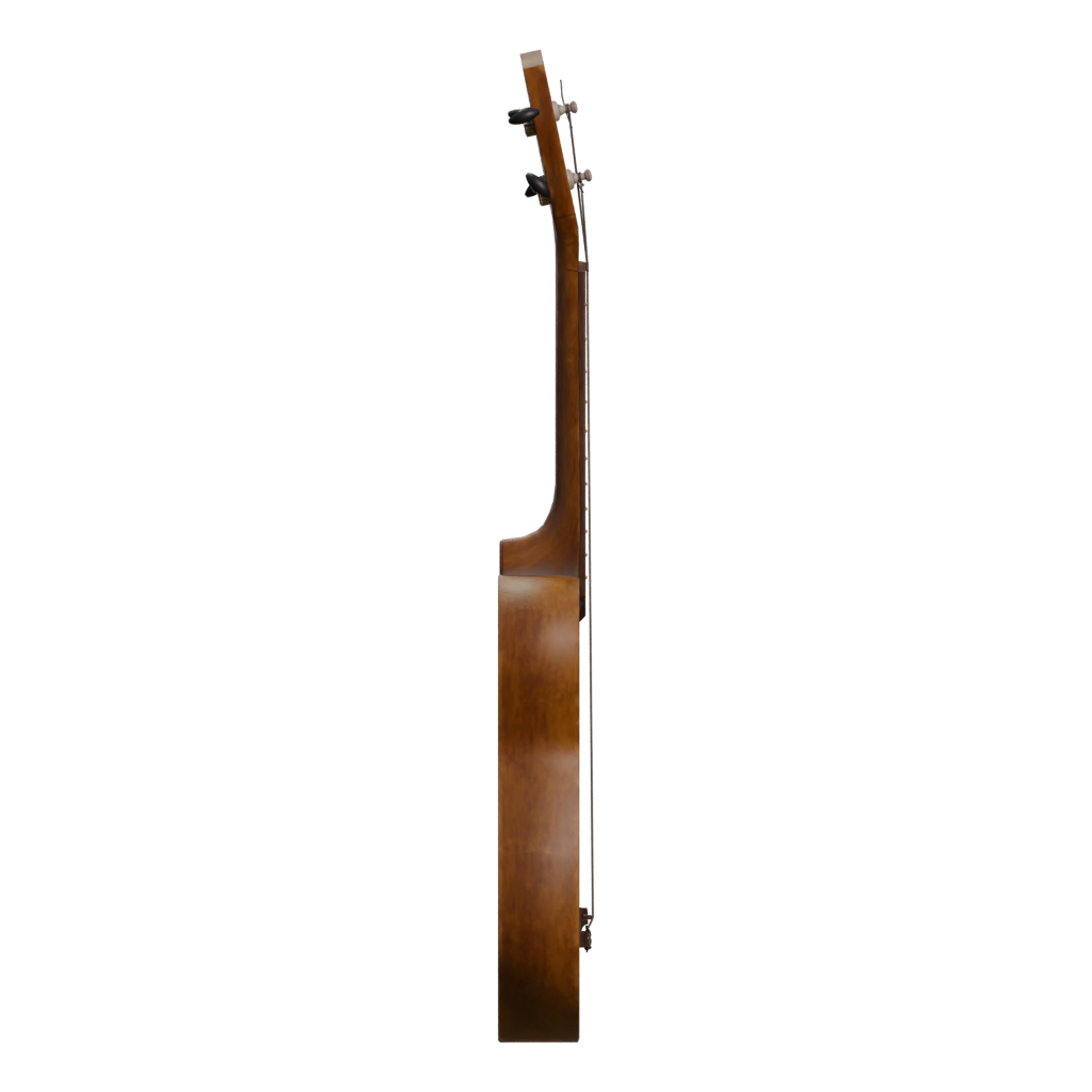 Right view of the Ukulele 3D model