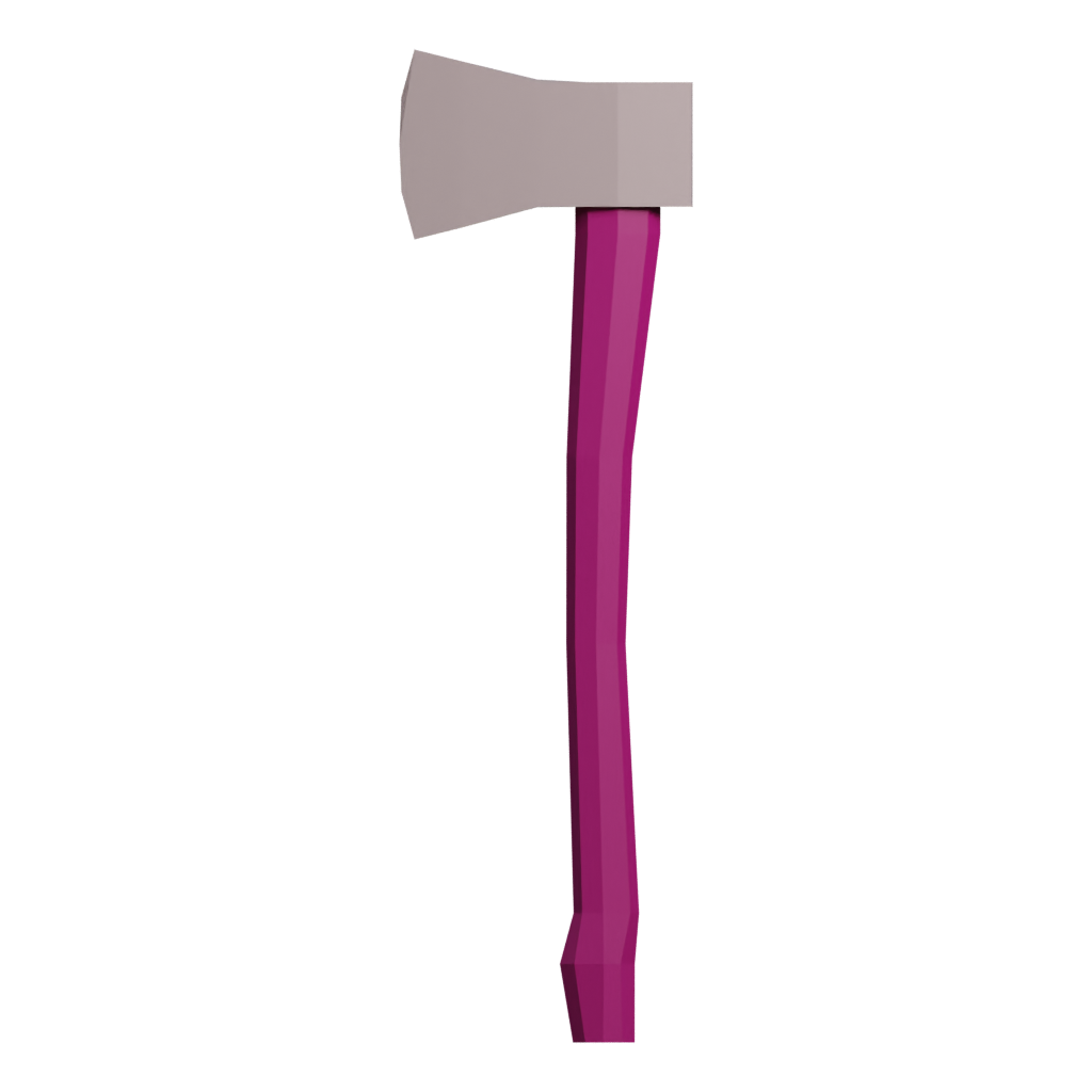 Back view of the Lumber Axe 3D model