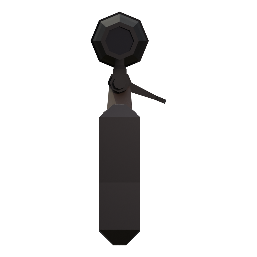 Right view of the Low Poly M23 3D model