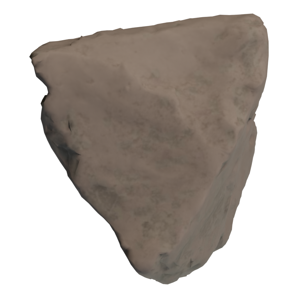 Bottom view of the Moon Rock 3D model