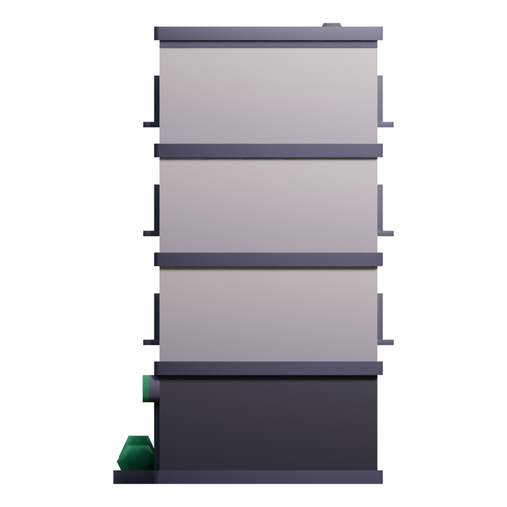 Right view of the Building Icon 3D model