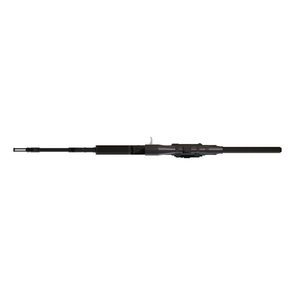 Top view of the Sniper Long 3D model