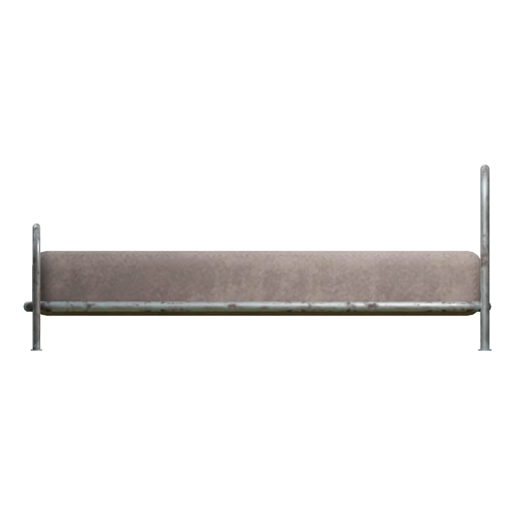 Left view of the Army Bed 3D model