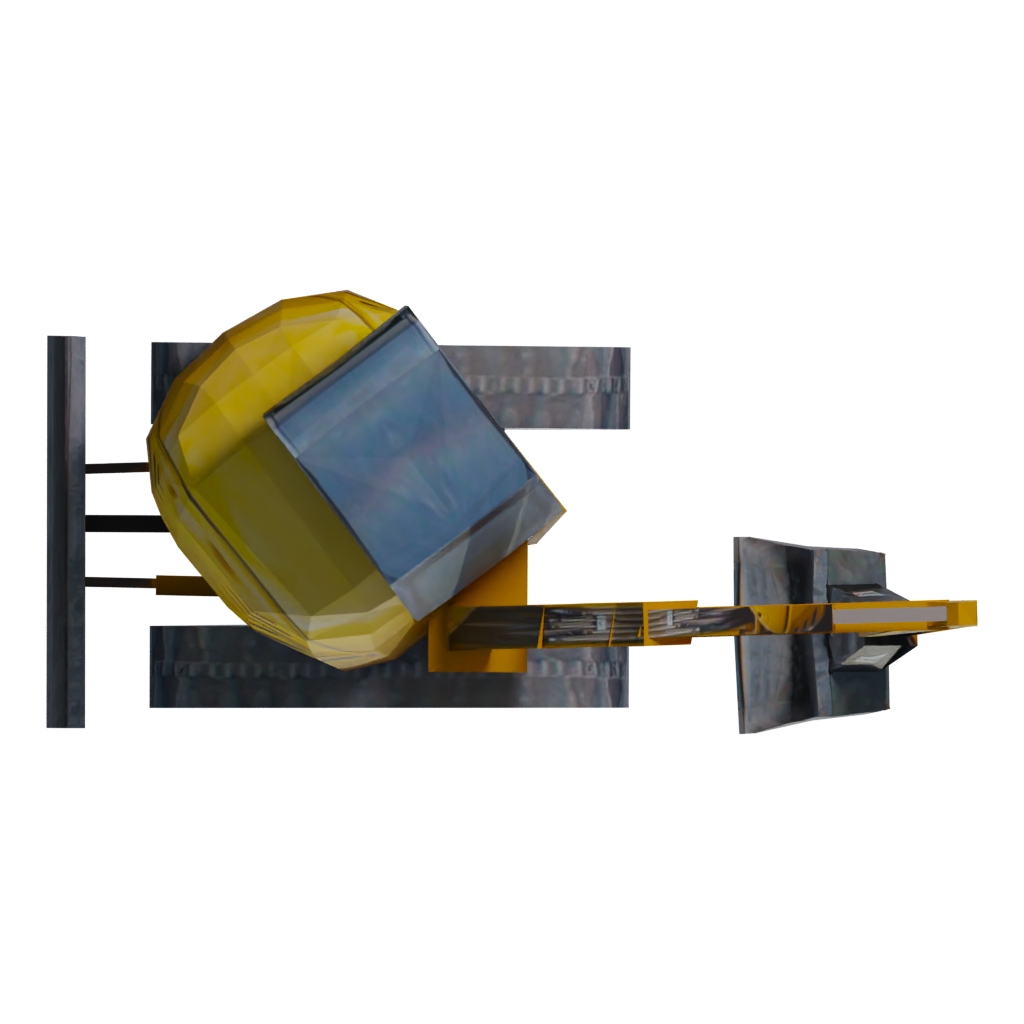 Top view of the Excavator 3D model