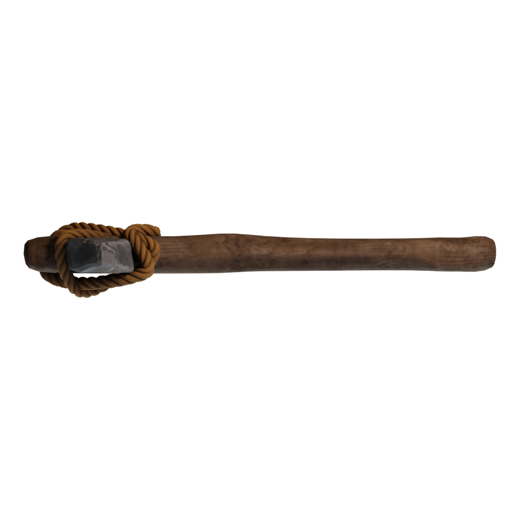 Top view of the Stone Axe 3D model