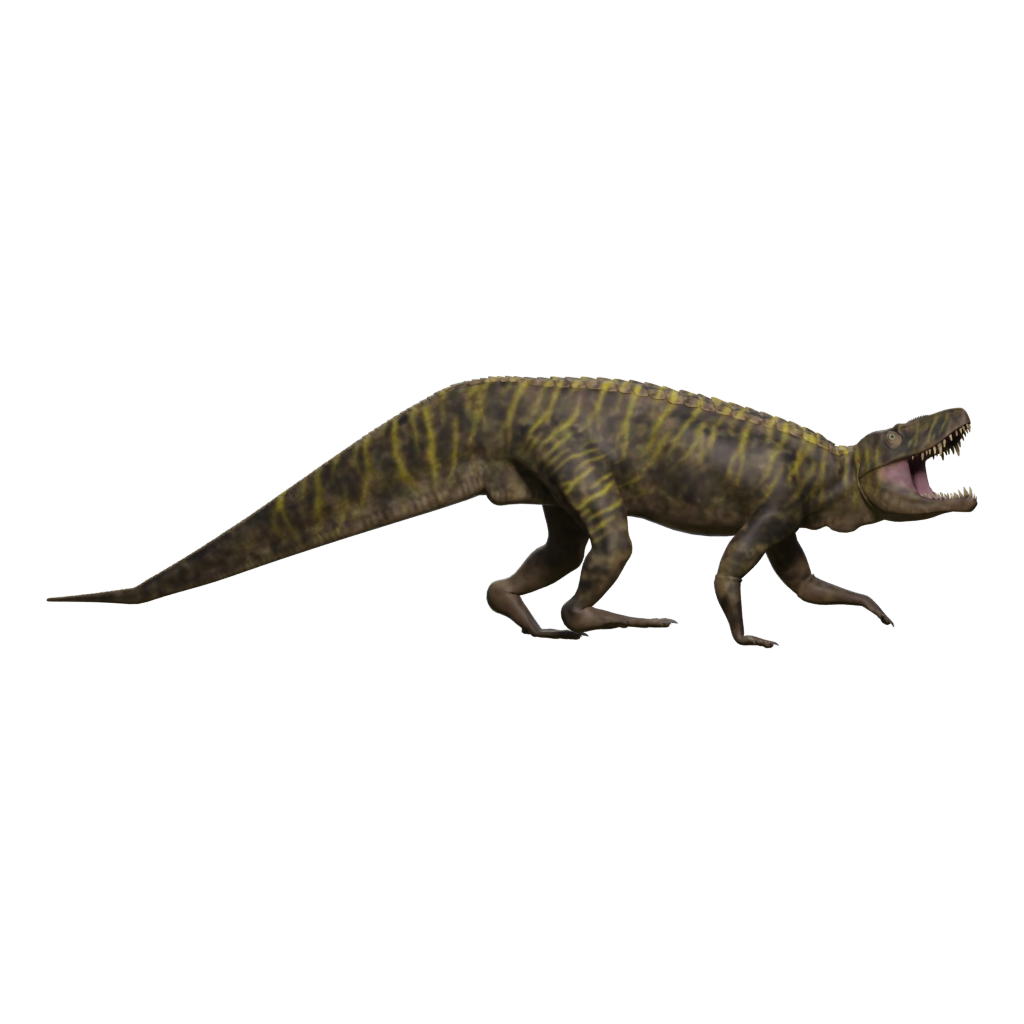 Right view of the Alien T Rex 3D model