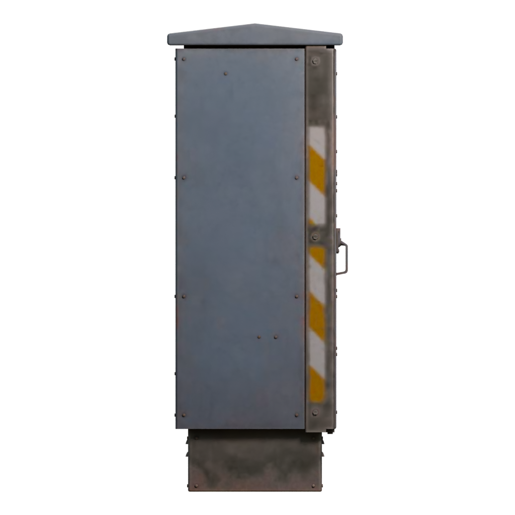 Right view of the Utility Box 3D model