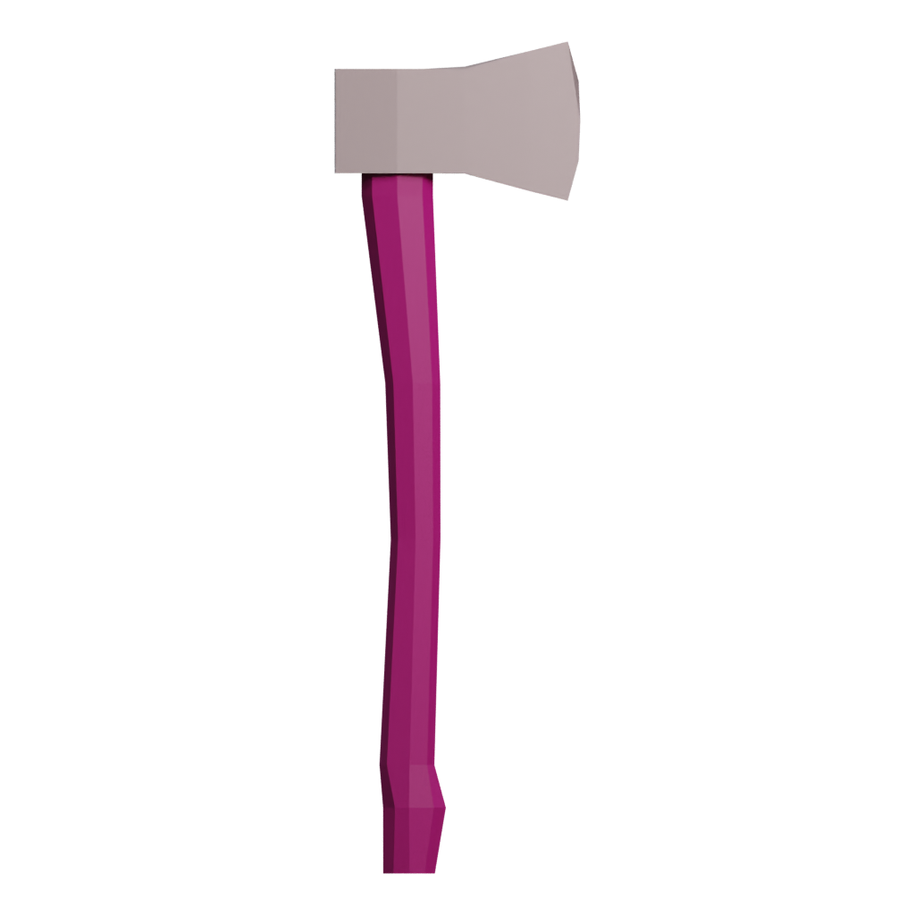 Front view of the Lumber Axe 3D model