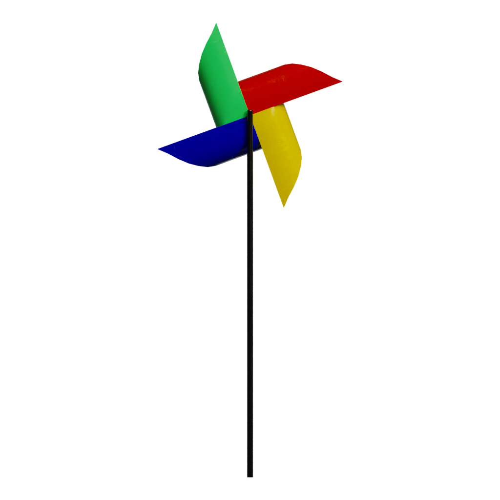 Back view of the Pinwheel 3D model