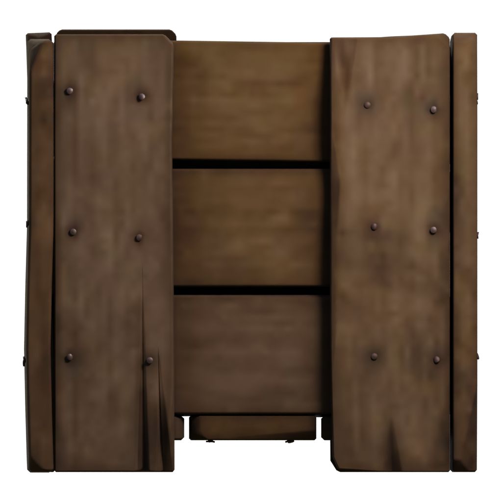 Right view of the Planter Box 3D model