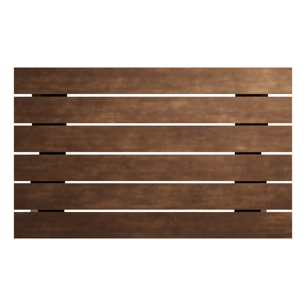 Top view of the Wooden School Desk 3D model