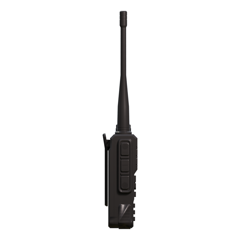 Right view of the Walkie Talkie Dual Band Fm Transmitter 3D model