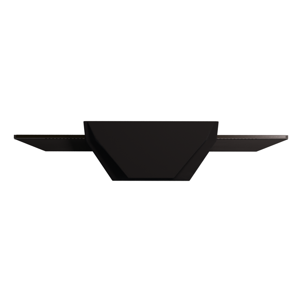 Bottom view of the LCD TV 3D model