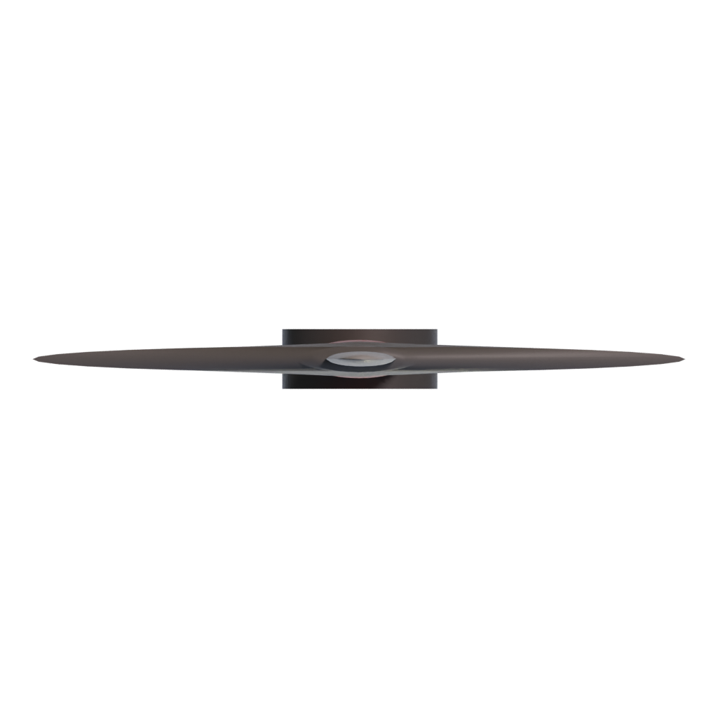 Top view of the Bastard Sword 3D model