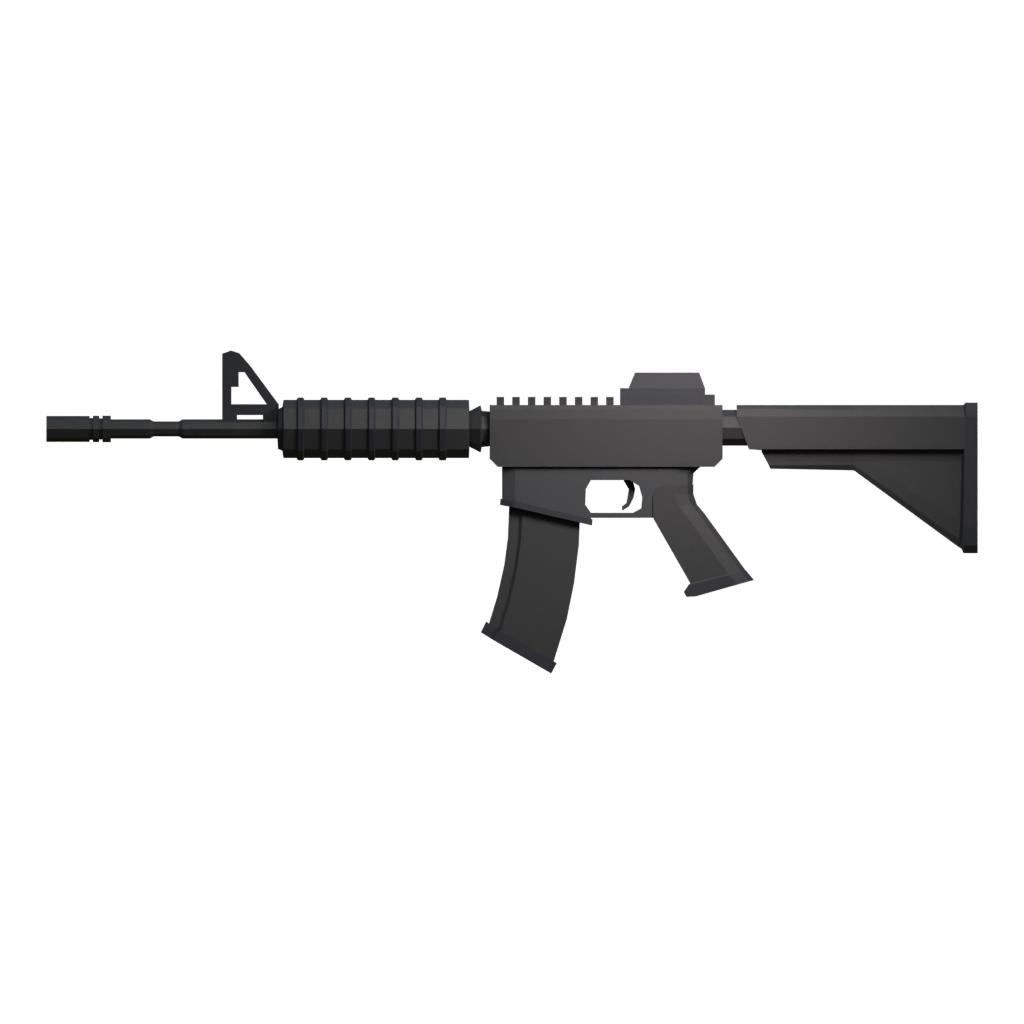 Back view of the M4 3D model
