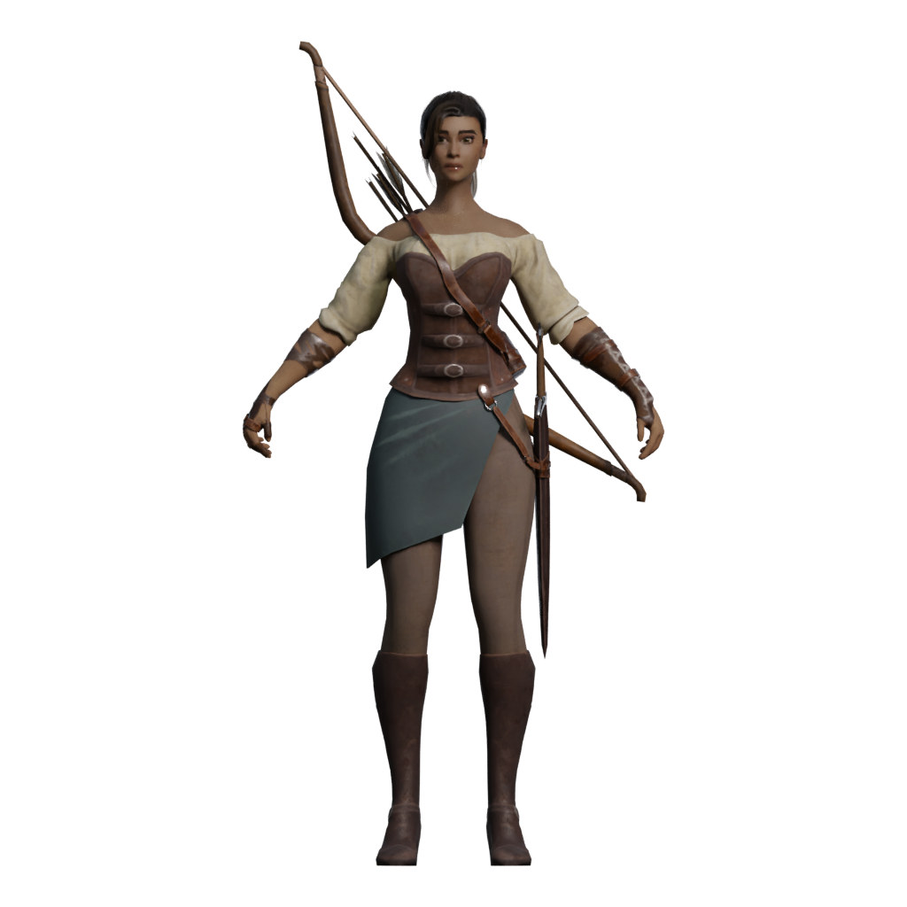 Front view of the Arquera En Formato Stl 3D model