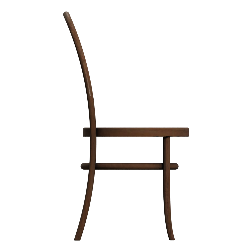 Right view of the Vienna Chair 3D model