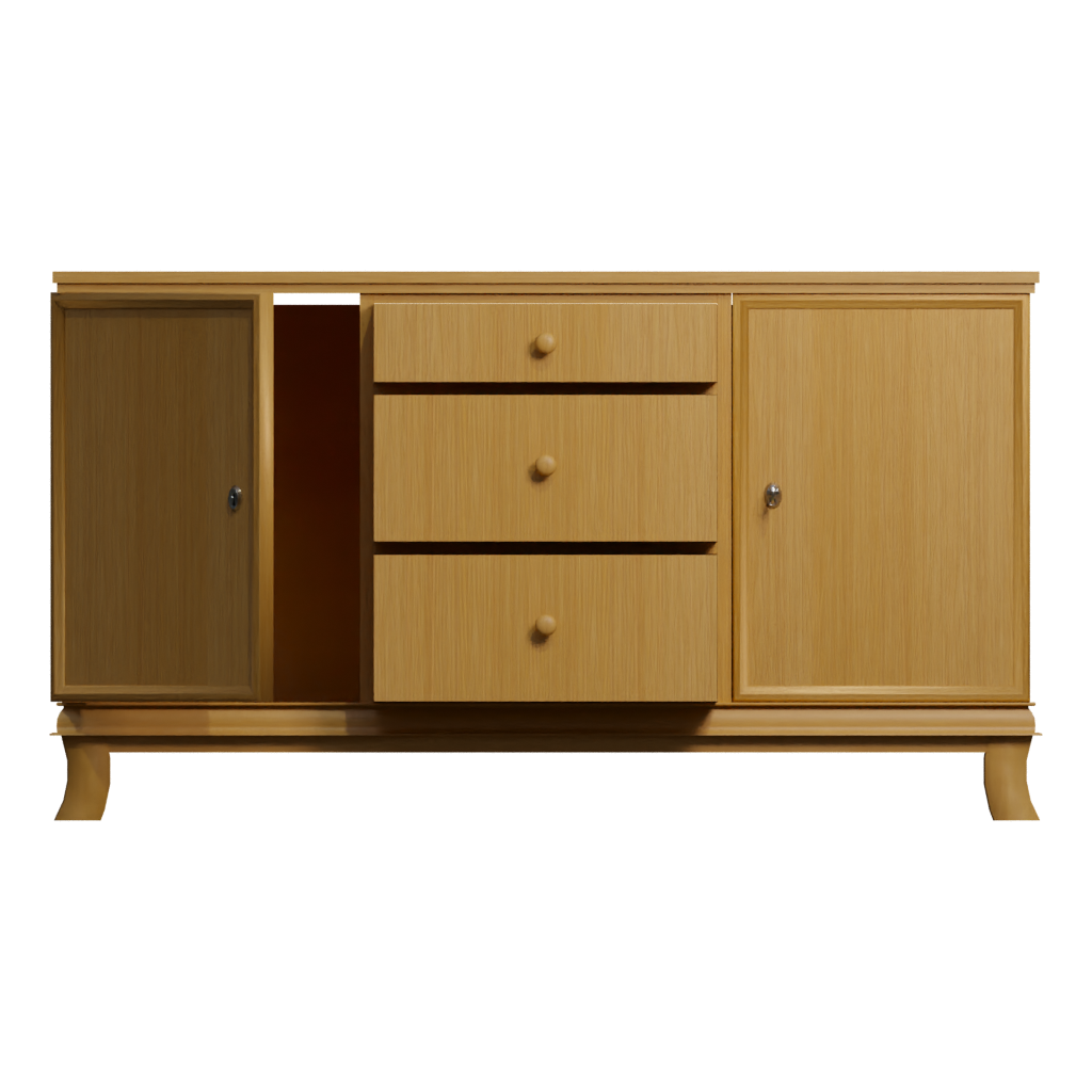 Front view of the Cabinet 3D model