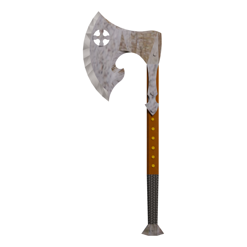 Back view of the Maoldaxe2 3D model