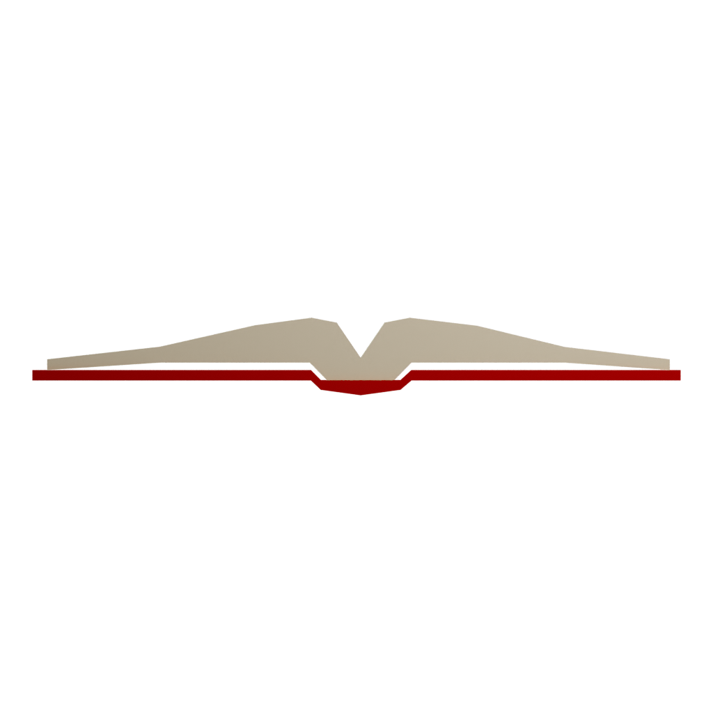 Bottom view of the Book 3D model