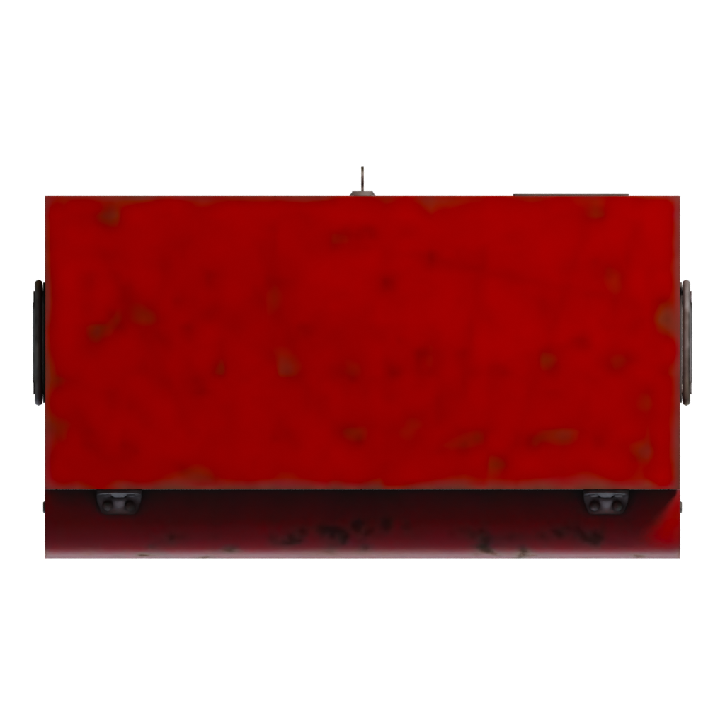 Bottom view of the Metal Tool Chest 3D model