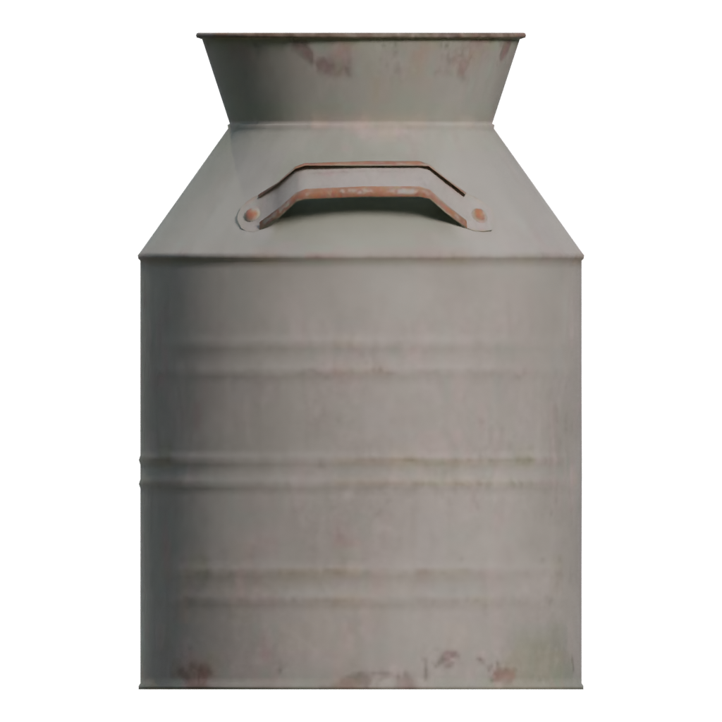Right view of the Metal Jug 3D model