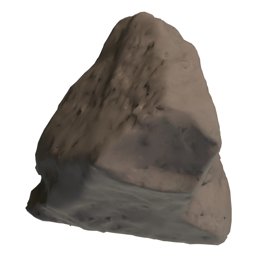 Top view of the Moon Rock 3D model