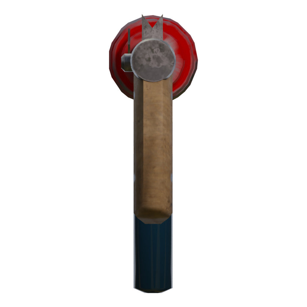 Left view of the Homemade Pistol 3D model