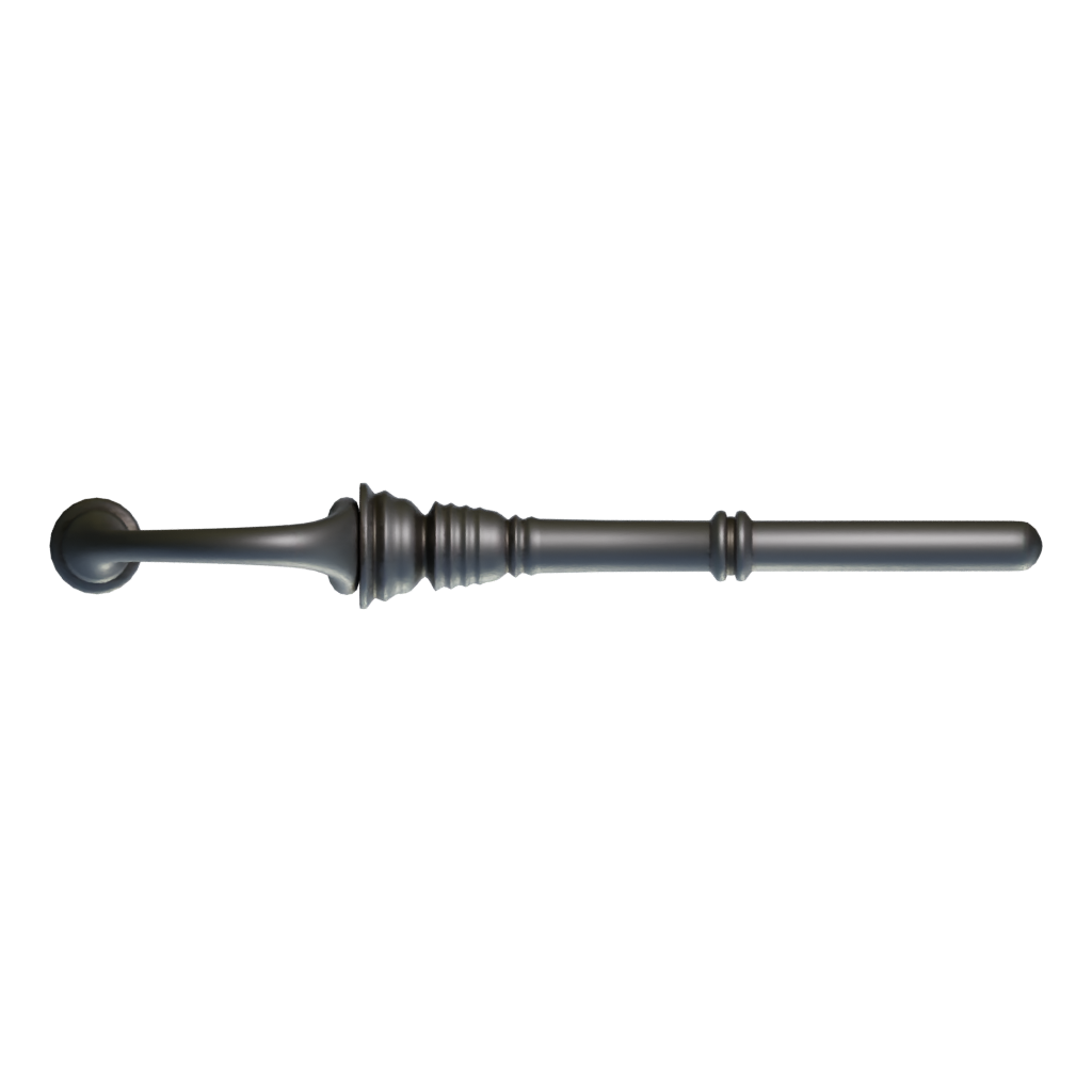 Top view of the Worn Key 3D model
