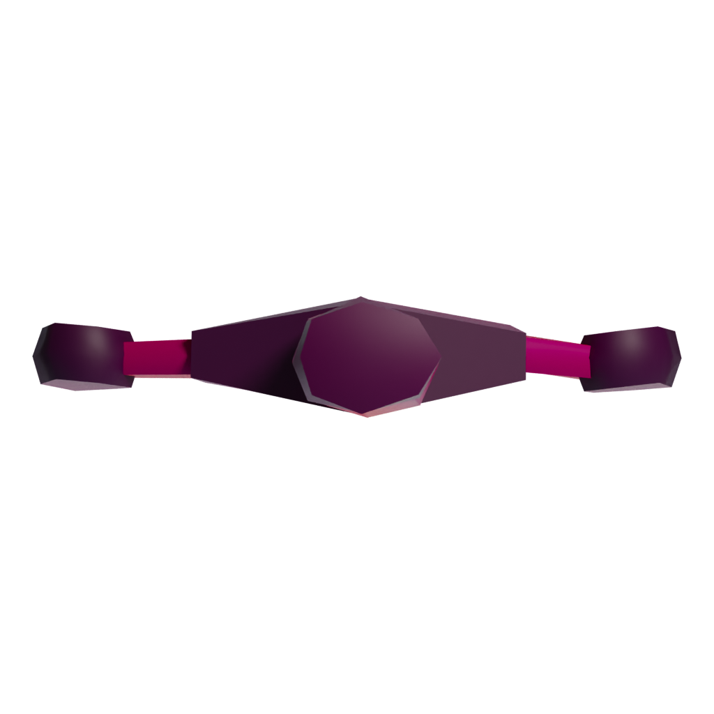 Bottom view of the Purpleglowingsword 3D model