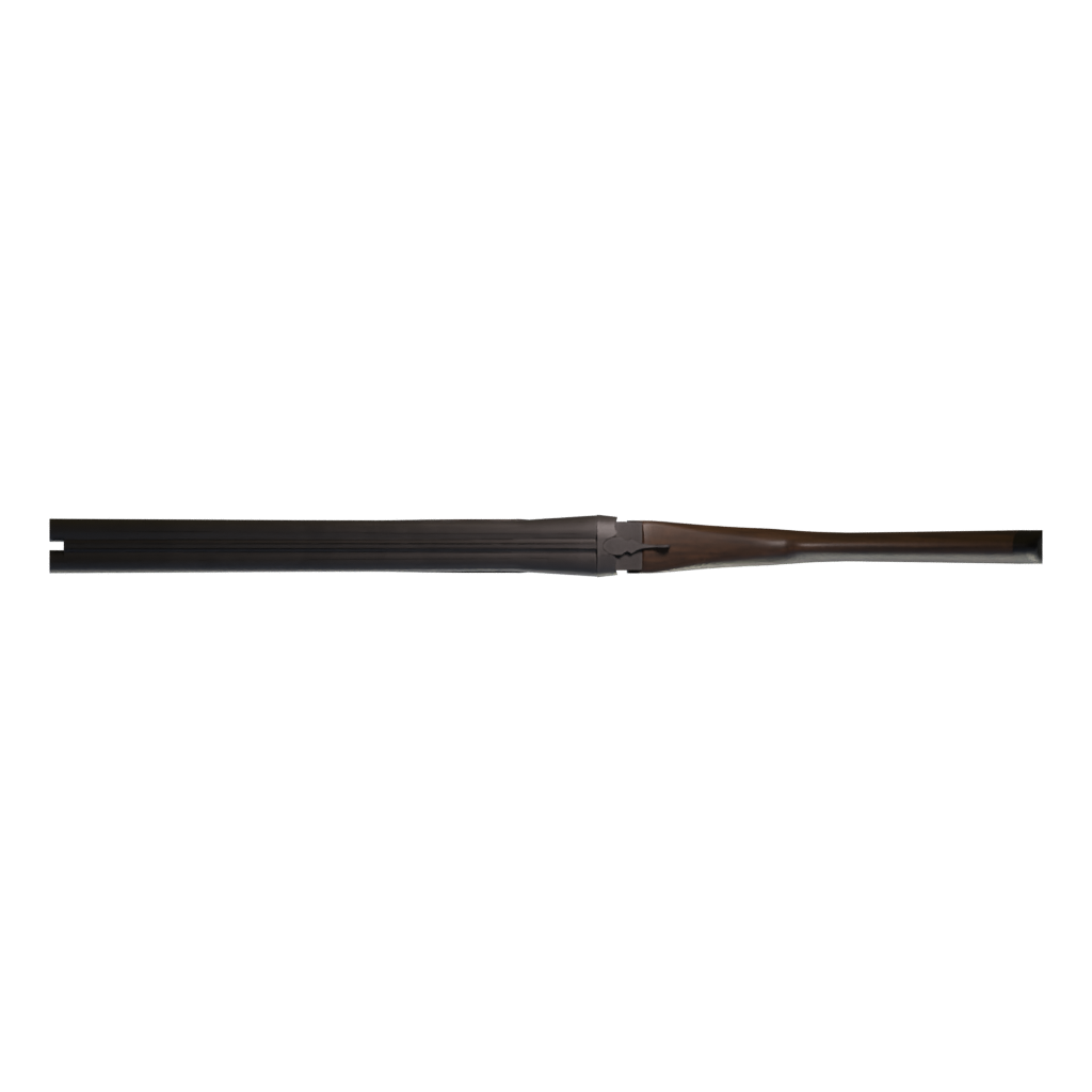 Top view of the Double Barrel Shotgun 3D model