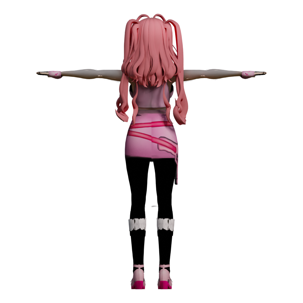 Back view of the Android N21 3D model