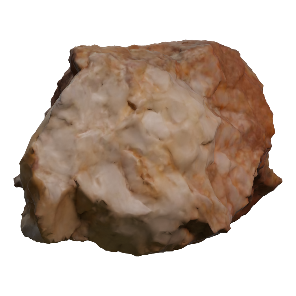 Left view of the Stone 3D model