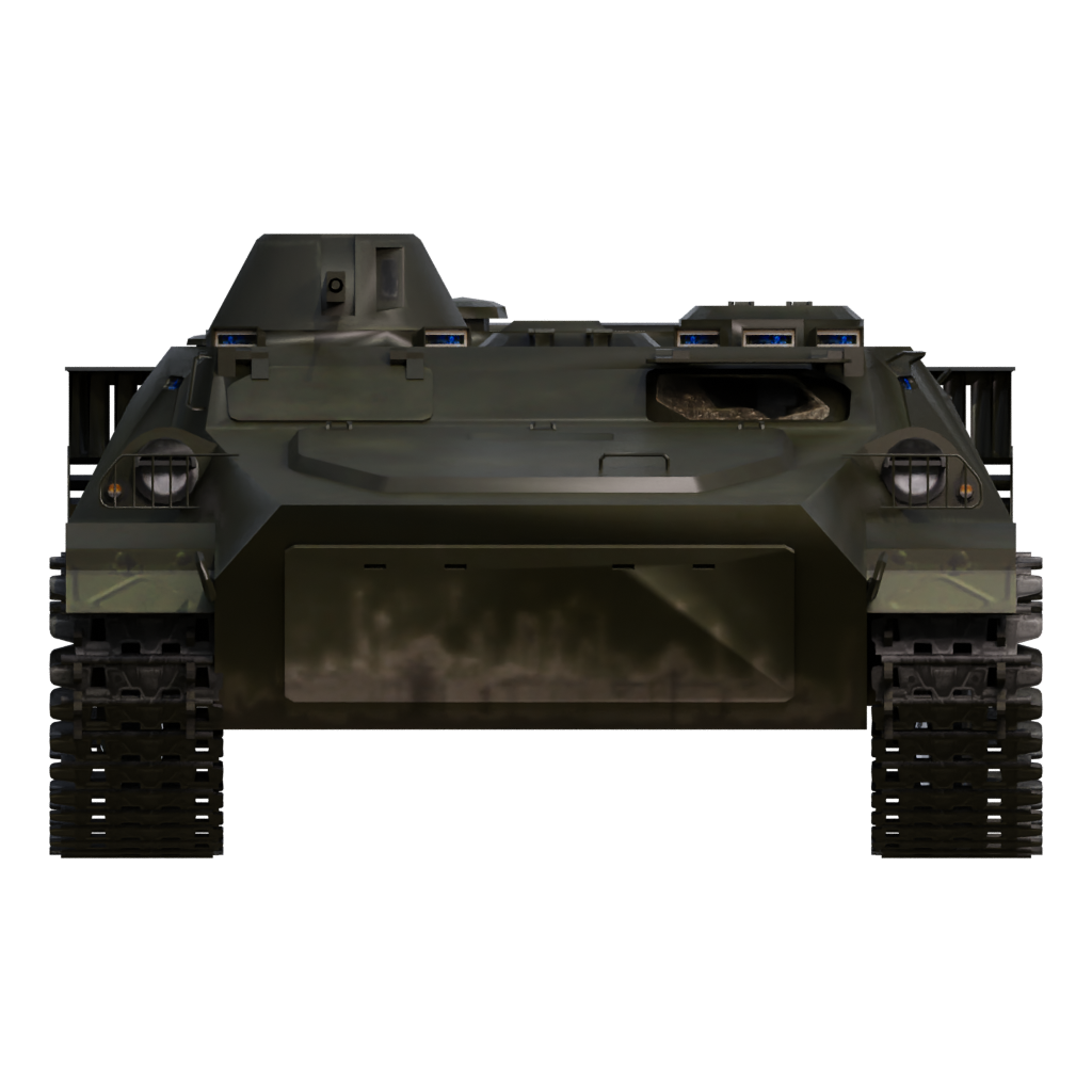 Front view of the Bmp 2 3D model