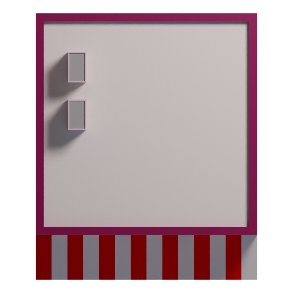 Top view of the Ice Cream Shop 3D model