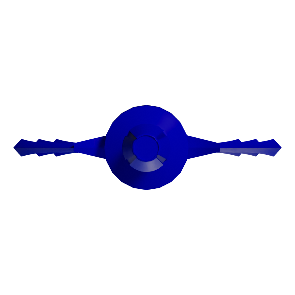 Bottom view of the Zelda Sword 3D model