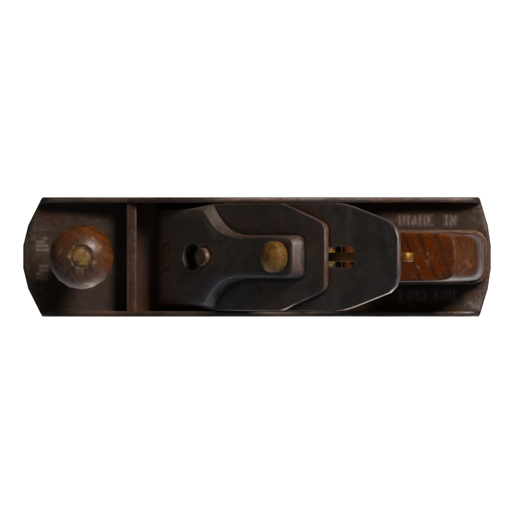 Top view of the Hand Plane No 4 3D model