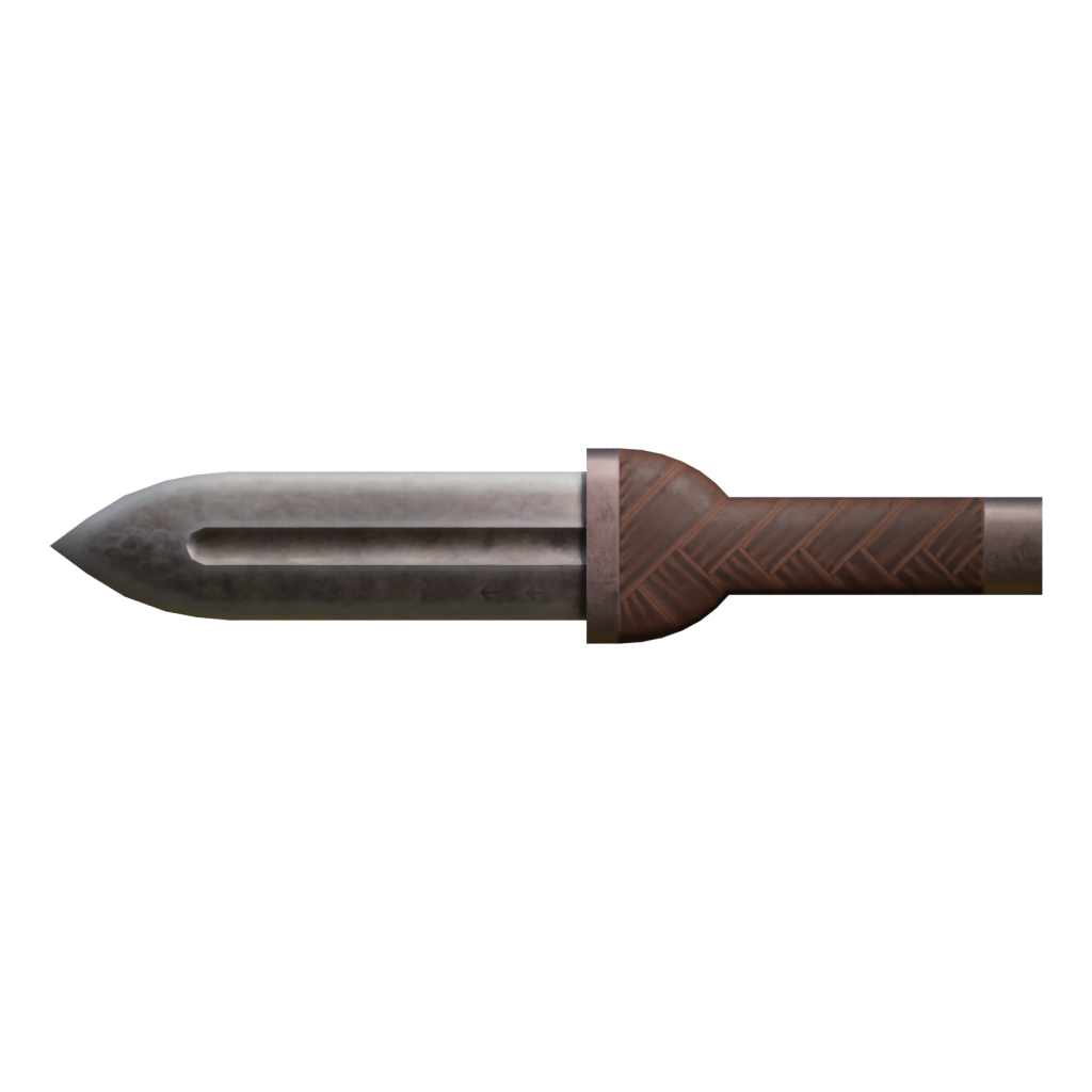 Back view of the Thorfinns Dagger 3D model