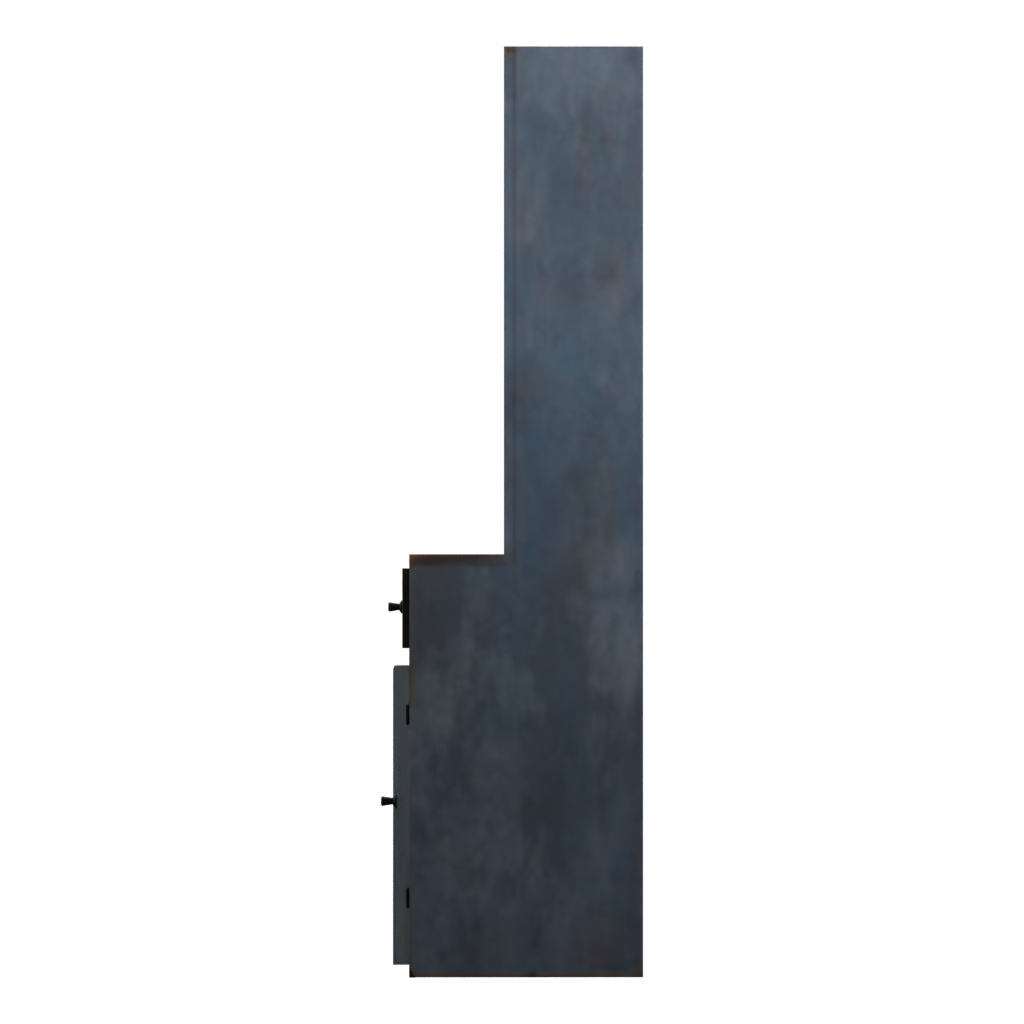 Left view of the Painted Wooden Cabinet 3D model