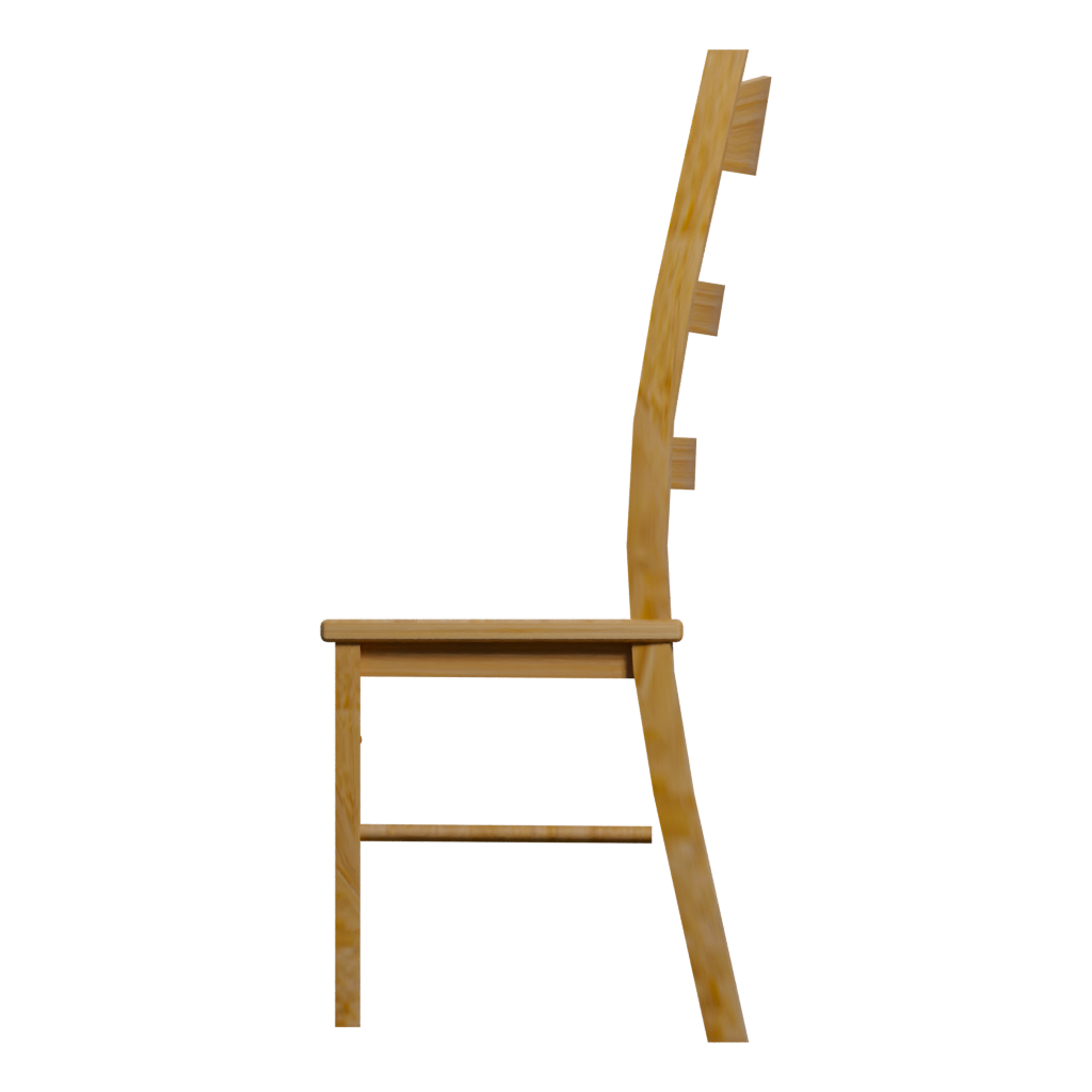 Left view of the Chair 3D model