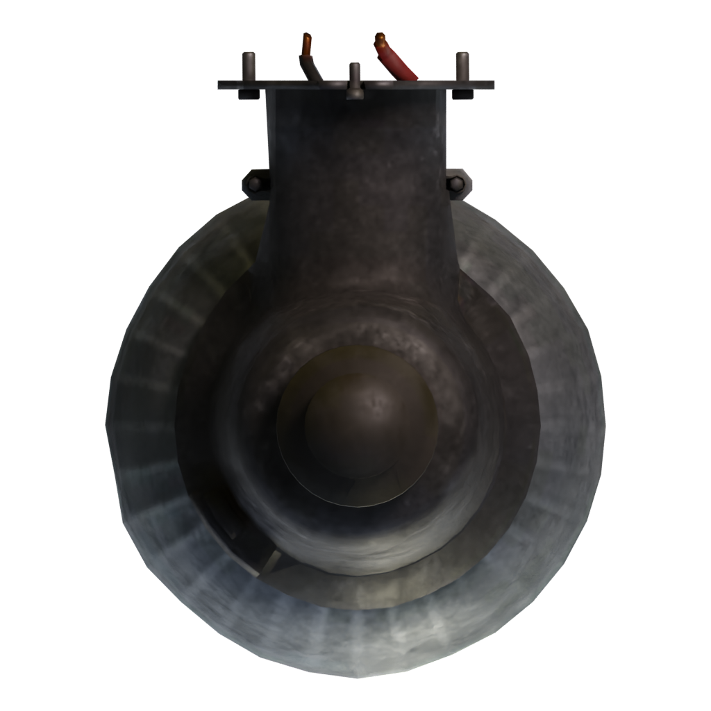 Top view of the Security Light 3D model