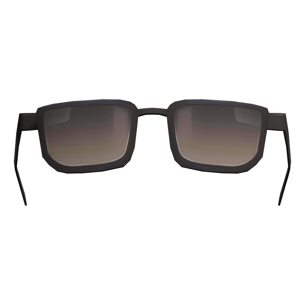 Front view of the Glasses 3D model