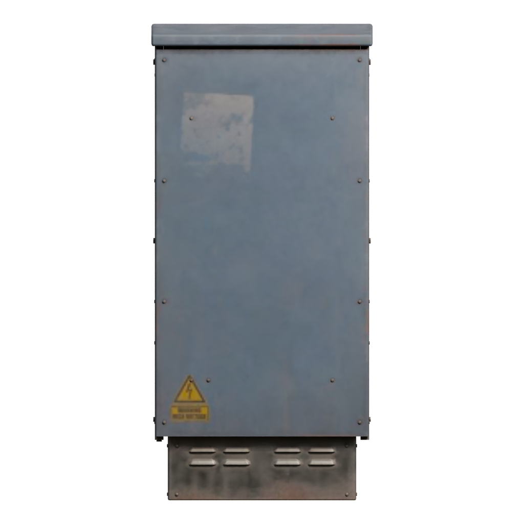 Back view of the Utility Box 3D model