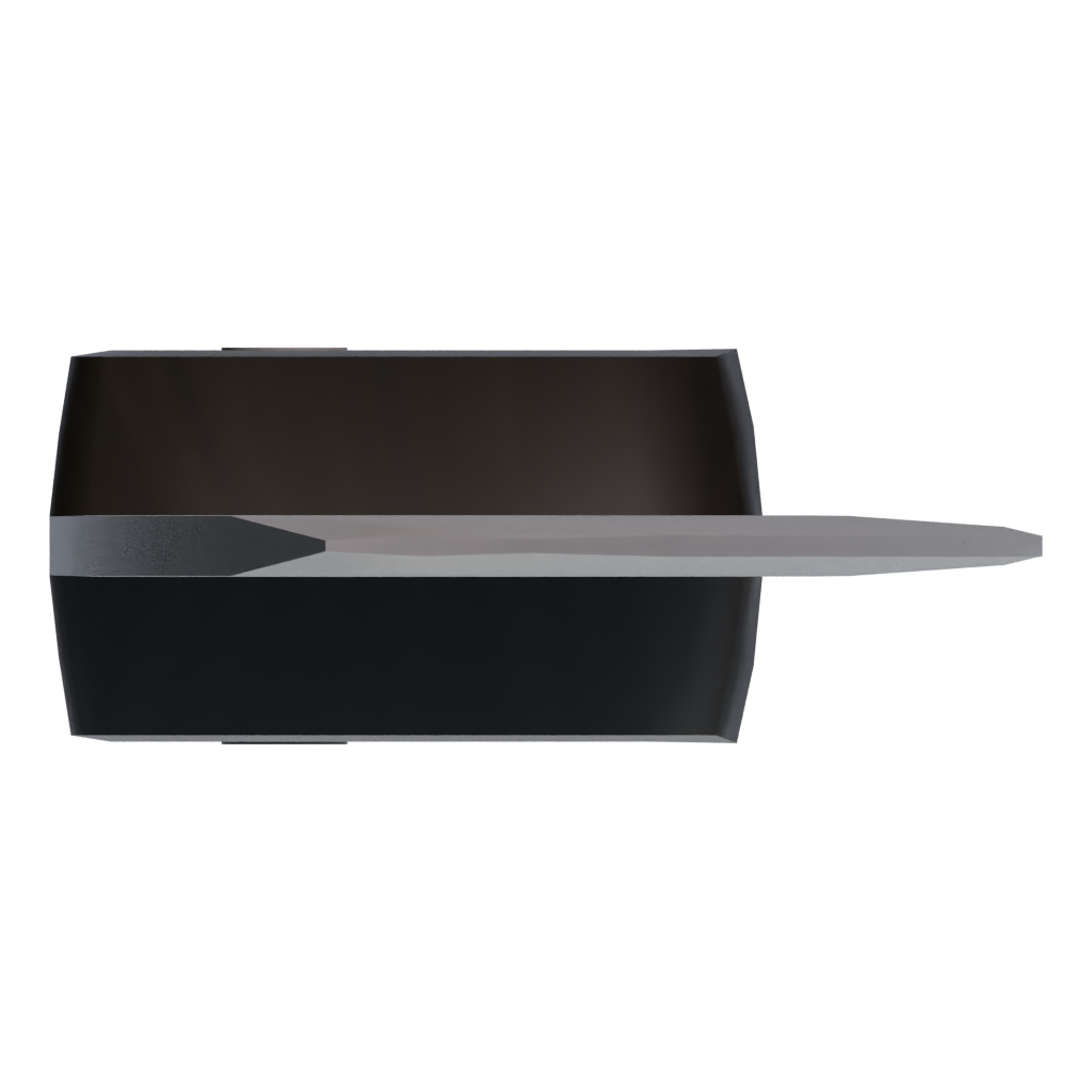 Top view of the Kitchen Knives Set 3D model
