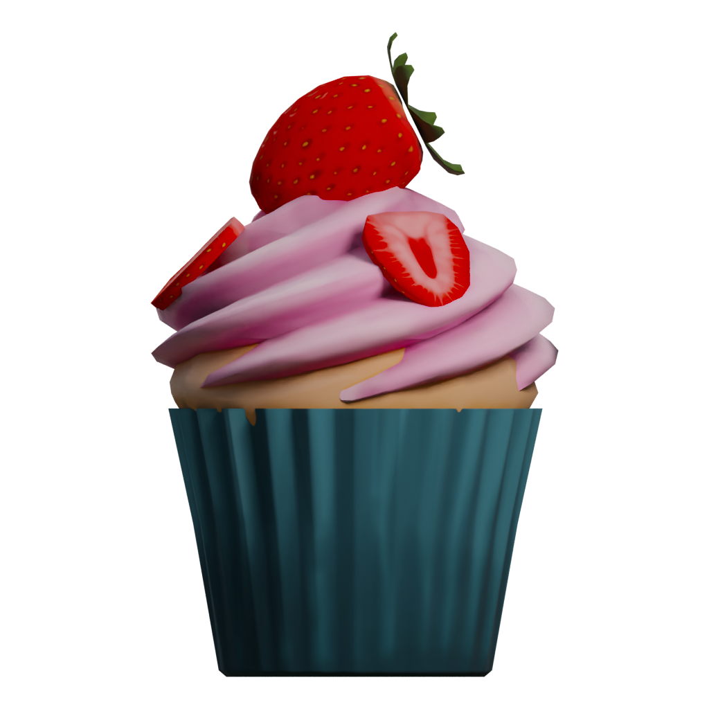 Left view of the Cupcake 3D model