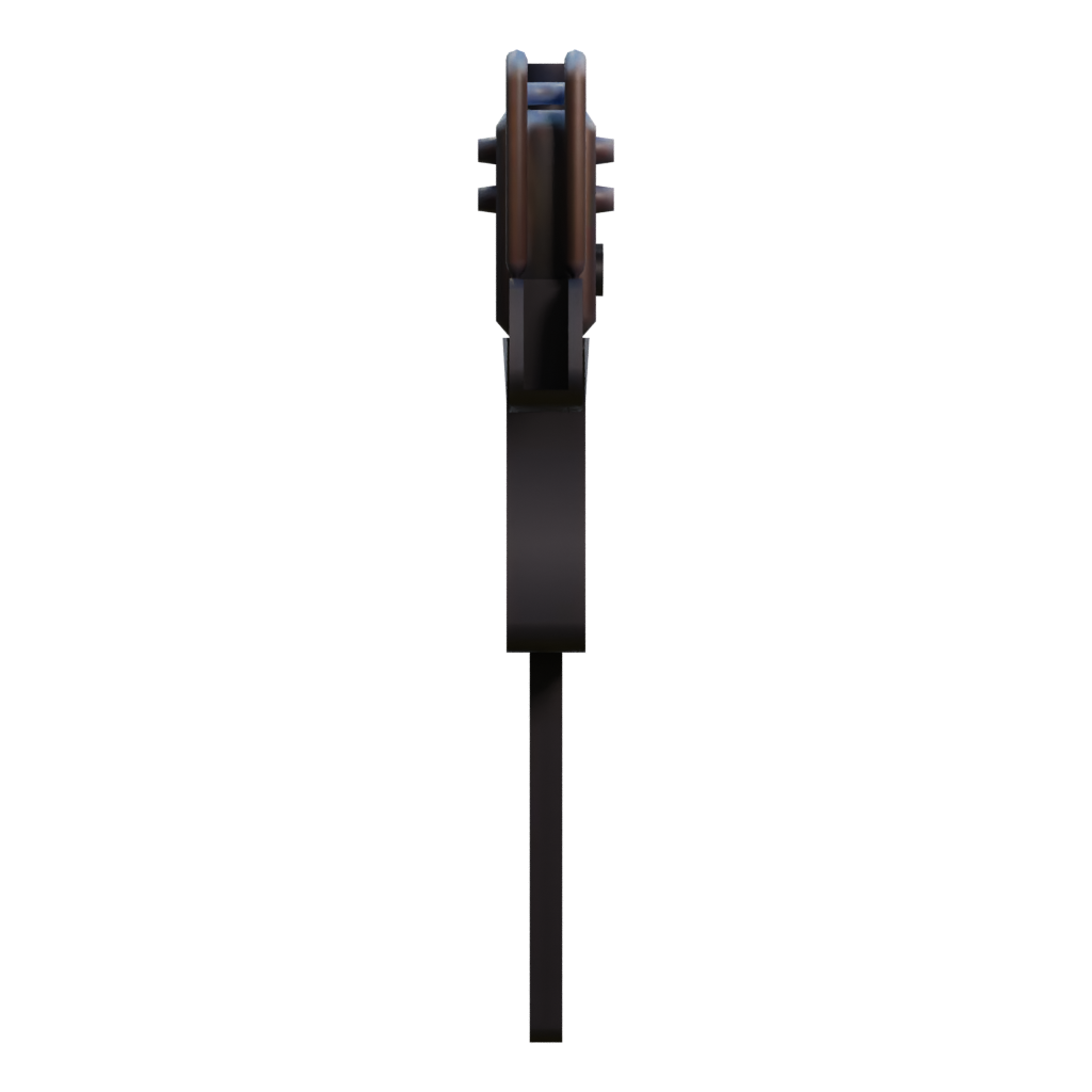 Left view of the Mac 10 3D model