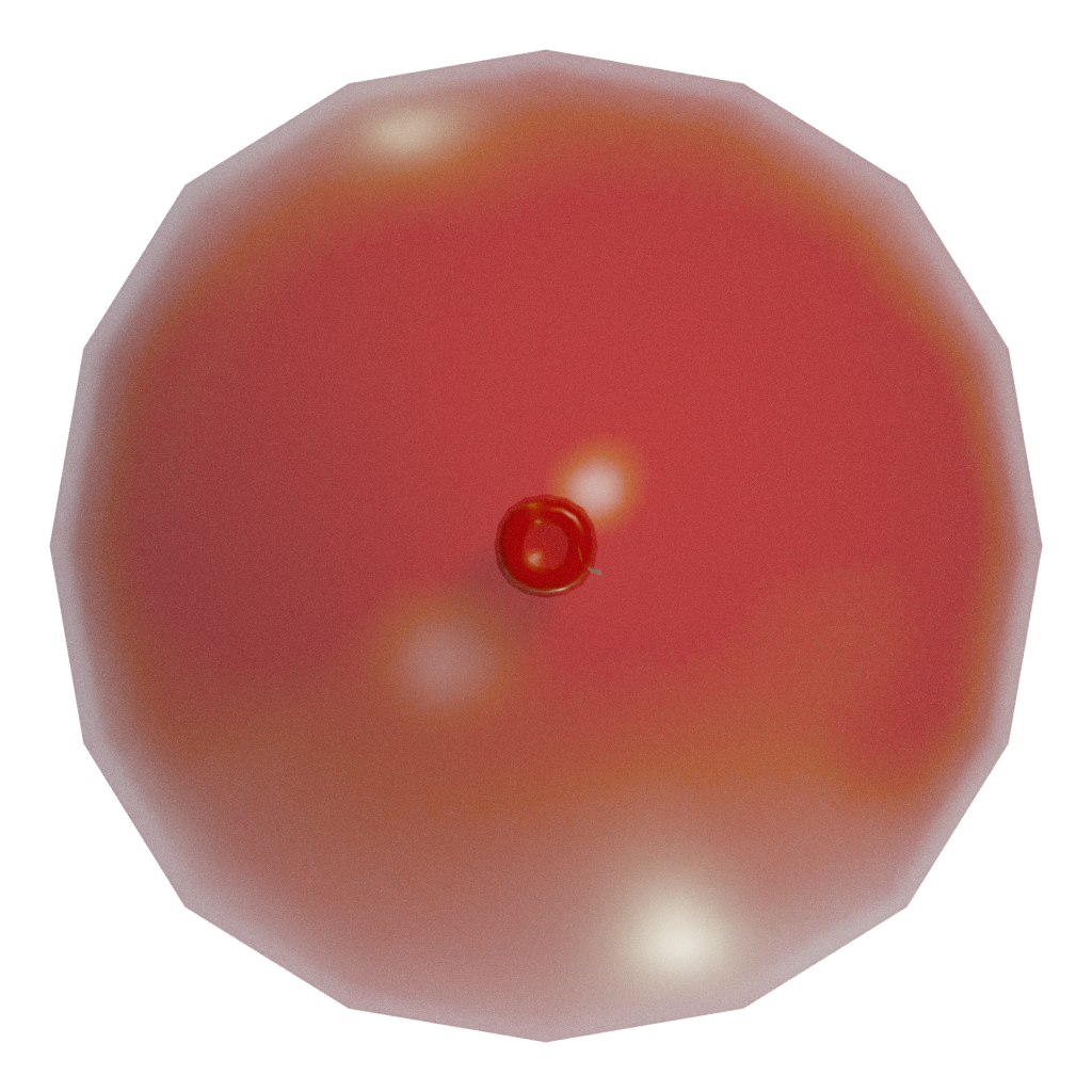 Bottom view of the Balloon 3D model