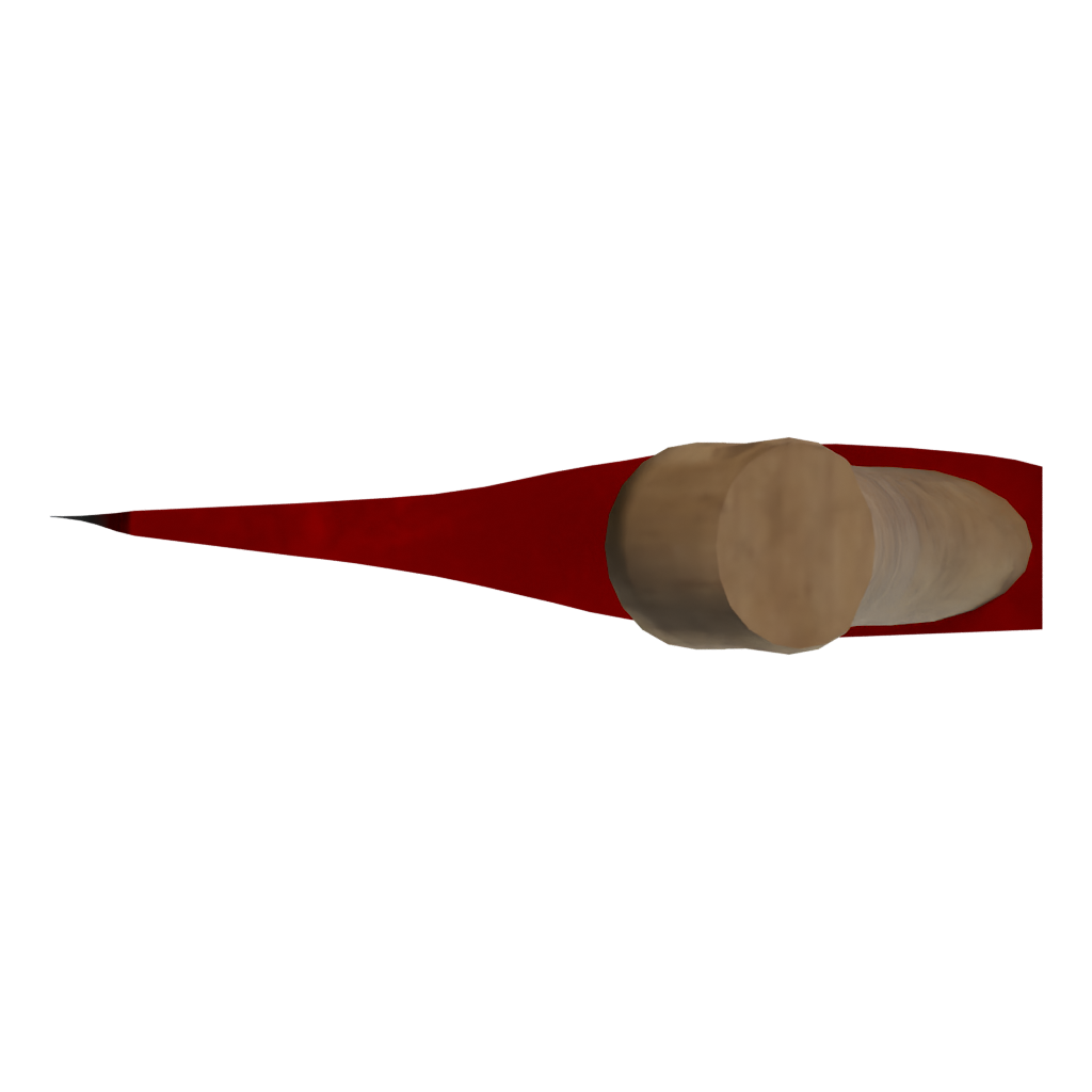 Bottom view of the Fireaxe 3D model