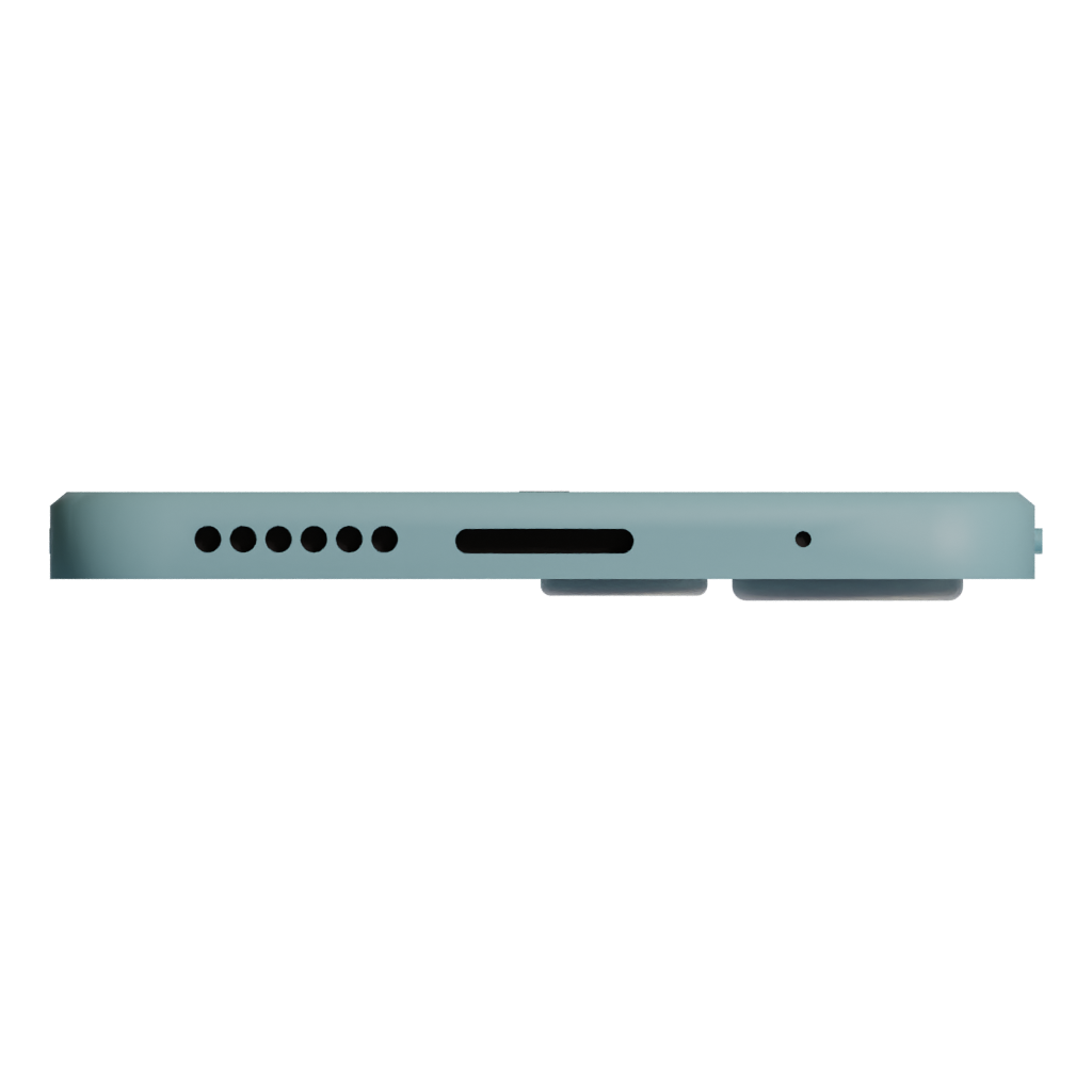 Bottom view of the Huawei Y6 3D model