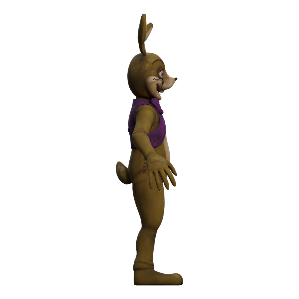 Right view of the Glitchtrap FNAF Vr 3D model